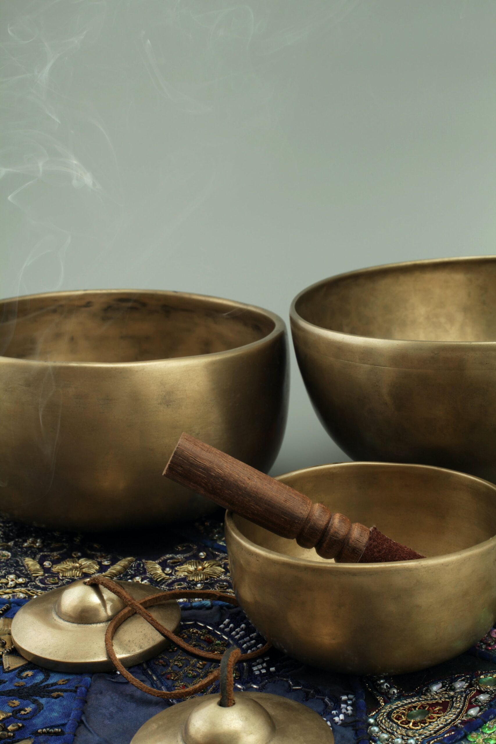 Close-up Photography of Brass Bowls